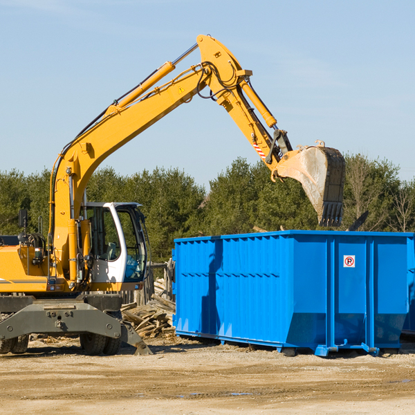 what happens if the residential dumpster is damaged or stolen during rental in Cedar Valley